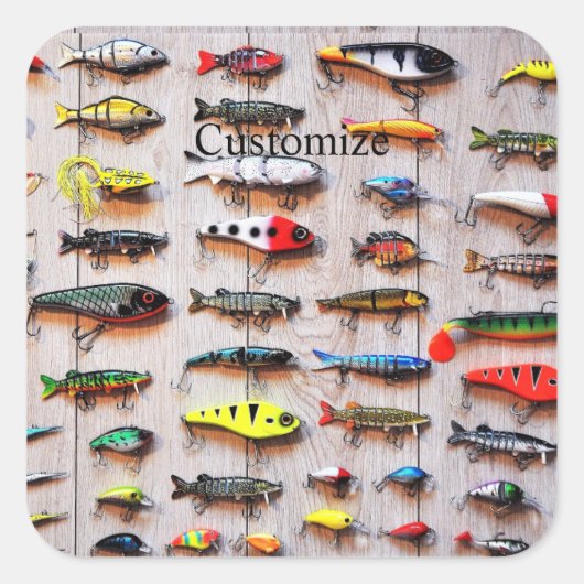 Klassischer Fischfang Thunder_Cove Quadratischer Aufkleber (Vorderseite)