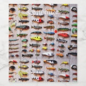 Klassischer Fischfang Thunder_Cove Weinetikett (Einzelnes Label)