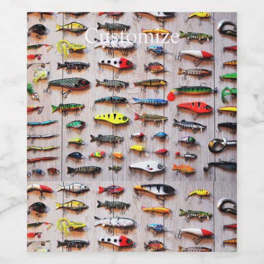 Klassischer Fischfang Thunder_Cove Weinetikett (Einzelnes Label)