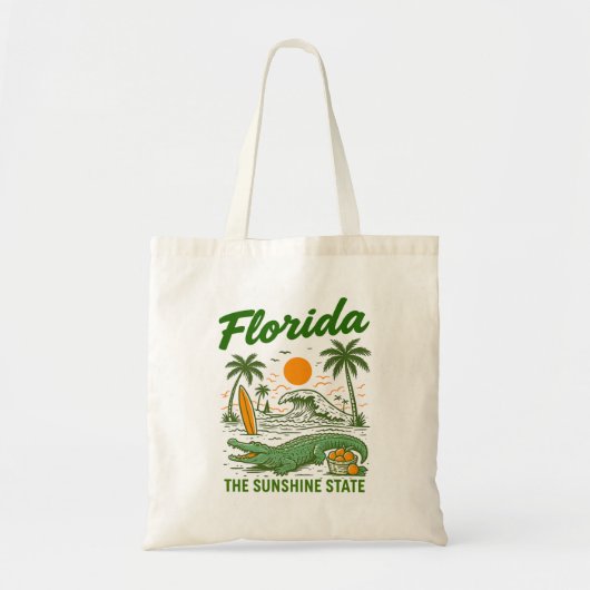 Klassischer Florida - Sunshine State-Tote Tragetasche (Vorne)