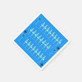 Klassischer Flug Attendant Paper Napkins Serviette (Ecke)