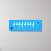 Klassischer Flug Attendant Stretched Canvas Print Leinwanddruck (Vorderseite)