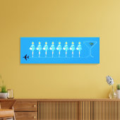Klassischer Flug Attendant Stretched Canvas Print Leinwanddruck (Insitu (Wohnzimmer))