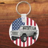 Klassischer Ford Bronco Schlüsselanhänger (Vorderseite)