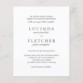 Klassischer formeller QR-Kodex Einladung zur Hochz