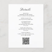 Klassischer formeller QR-Kodex Einladung zur Hochz Flyer (Hinten)