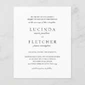 Klassischer formeller QR-Kodex Einladung zur Hochz Flyer (Vorne)