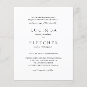 Klassischer formeller QR-Kodex Einladung zur Hochz Flyer