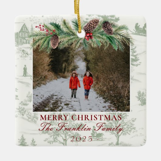 Klassischer Foto Keramikornament (Vorderseite)