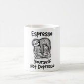 Klassischer frecher faule Faultier Tasse Espresso (Mittel)