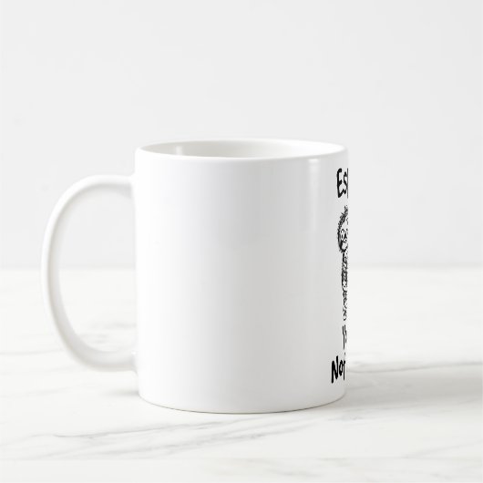 Klassischer frecher faule Faultier Tasse Espresso (Links)