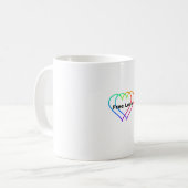 Klassischer Free Love Becher, 0,33 l Kaffeetasse (Vorderseite Links)