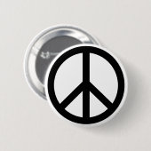 Klassischer Friedenssymbol-Button im einfachen mod Button (Vorne & Hinten)