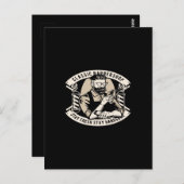 klassischer Friseur bleibe frisch bleibe schön Postkarte (Vorne/Hinten)