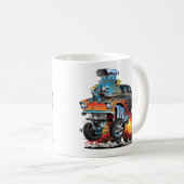 Klassischer frisierte Auto 57 Cartoon für Wasserlä Kaffeetasse (VorderseiteRechts)