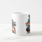 Klassischer frisierte Auto 57 Cartoon für Wasserlä Kaffeetasse (Mittel)