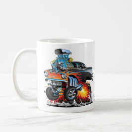 Klassischer frisierte Auto 57 Cartoon für Wasserlä Kaffeetasse