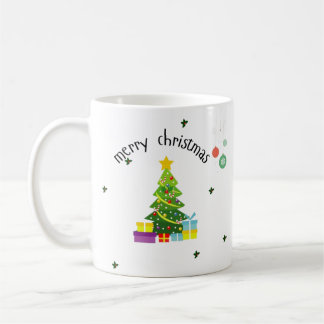 Klassischer Frohe Weihnachten Feiertagsbecher Kaffeetasse