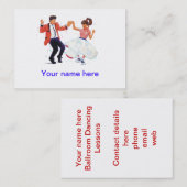 Klassischer Fünfzigerjahre Sechzigerjahre Visitenkarte (Vorne/Hinten)