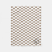 Klassischer Fußball Fleecedecke (Vorderseite)