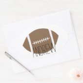 Klassischer Fußball Ovaler Aufkleber (Umschlag)