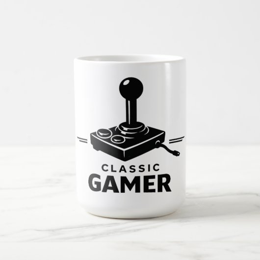 Klassischer Gamer Retro-Joystick-Becher Kaffeetasse (Mittel)