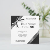 Klassischer Geburtstag Einladung (Stehend Vorderseite)