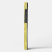 Klassischer gelber Topaz Blütenroter Text Case-Mate iPhone Hülle (Rückseite / Links)