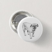 Klassischer gepunkteter Hund-Knopf inspiriert über Button (Vorne & Hinten)