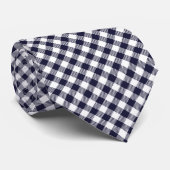 Klassischer Gingham Pattern Nacken Krawatte (Gerollt)
