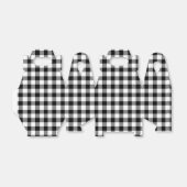 Klassischer Gingham Schwarz-Weiß-Schachtel Geschenkschachtel (Ungefaltet)
