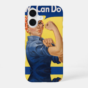 Klassischer Girl-Power-Empowerment-Pop-Art-Druck iPhone 16 Hülle