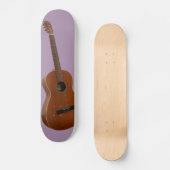 Klassischer Gitarrenkunstdruck Skateboard (Vorderseite)