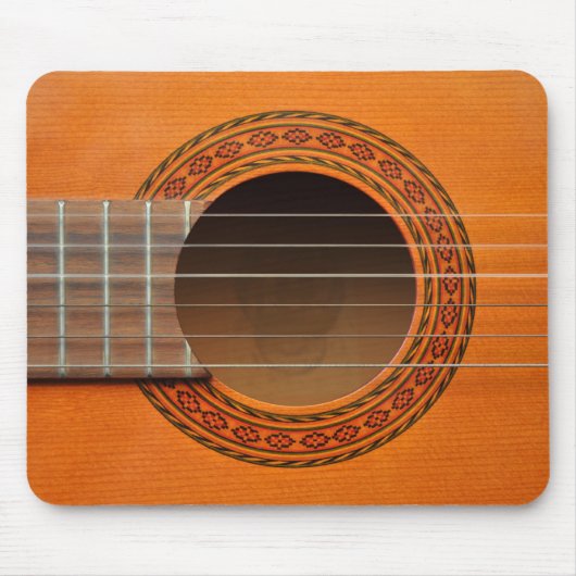 Klassischer Gitarrenorange Tan Mousepad (Vorne)