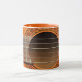 Klassischer Gitarrenorange Tan Tasse (Zentrum)