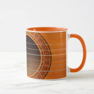 Klassischer Gitarrenorange Tan Tasse