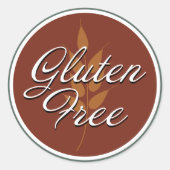 Klassischer glutenfreier Aufkleber (Vorderseite)