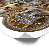 Klassischer Gold-ADVENTURE-Druck Poster (Ecke)