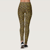Klassischer Goldbrokat Leggings (Rückseite)