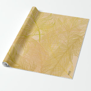 Klassischer Goldregenpferdhintergrund Geschenkpapier