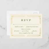 Klassischer Goldschmied Byzantinischer UAWG Folie Einladungspostkarte (Vorderseite/Rückseite)