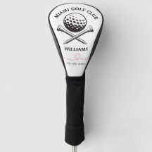 Klassischer Golf Club Player Name Golf Head Cover