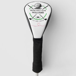 Klassischer Golf Club Player Name Golf Head Cover Headcover