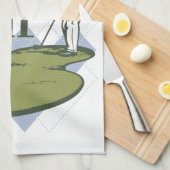 Klassischer Golf Handtuch (Viertel Falte)