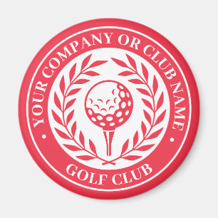Klassischer Golf-Sieg-Kranz mit individuellem Name Magnet