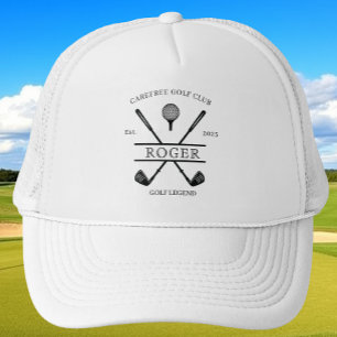 Klassischer Golfschlägername Truckerkappe