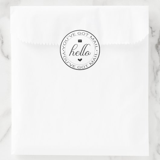 Klassischer Got-Sticker Runder Aufkleber (Tasche)