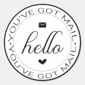 Klassischer Got-Sticker Runder Aufkleber (Vorderseite)