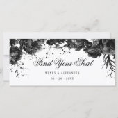 Klassischer Gothic White Hanging Seating Chart Hea (Rückseite)