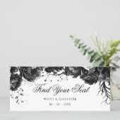 Klassischer Gothic White Hanging Seating Chart Hea (Stehend Vorderseite)